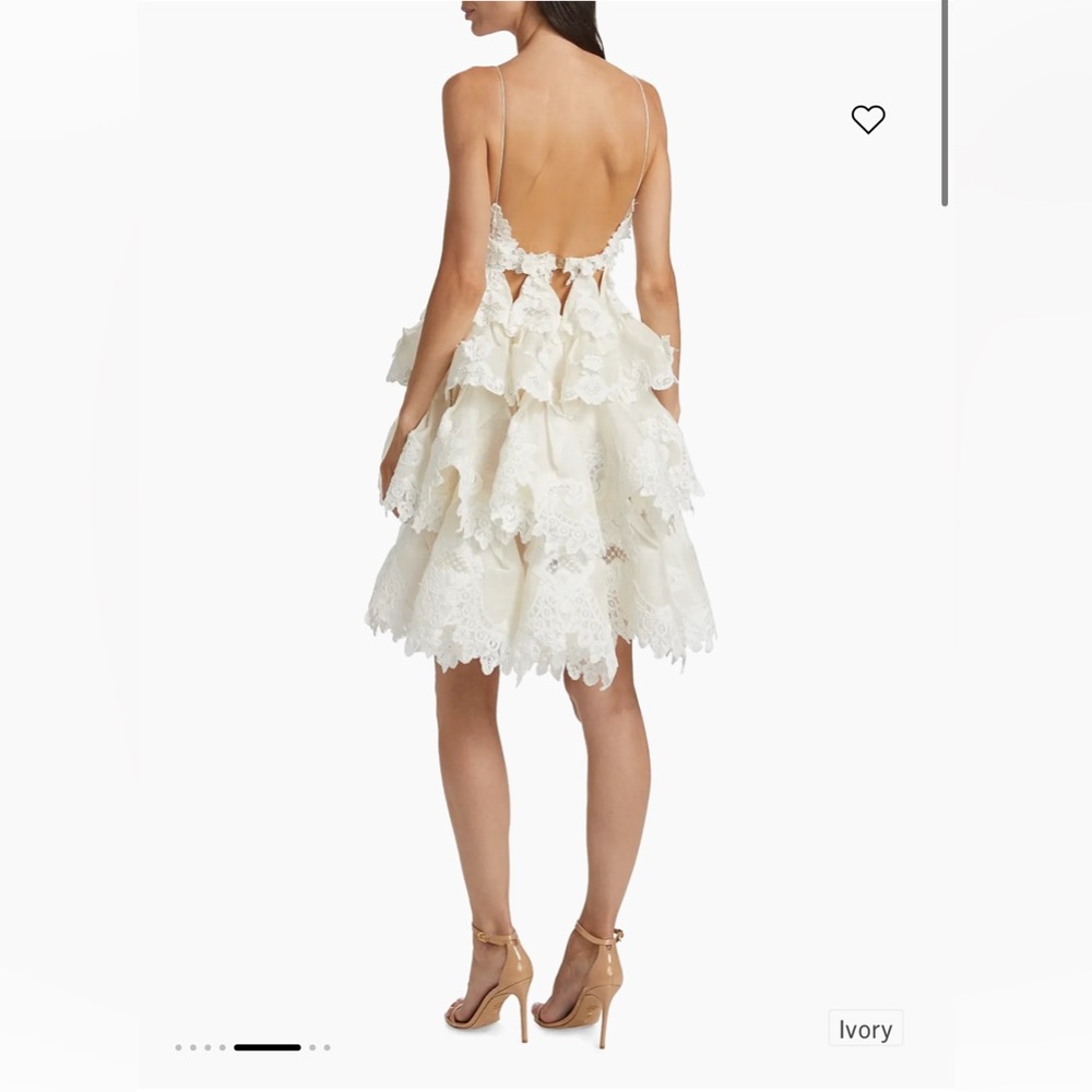 NWT Zimmermann Crush Tiered Lace Minidress
Ivory White Crush Tiered Ruffle Dress - Picture 14 of 15